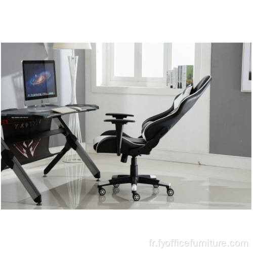Chaise de jeu confortable pour bureau à domicile avec repose-pieds